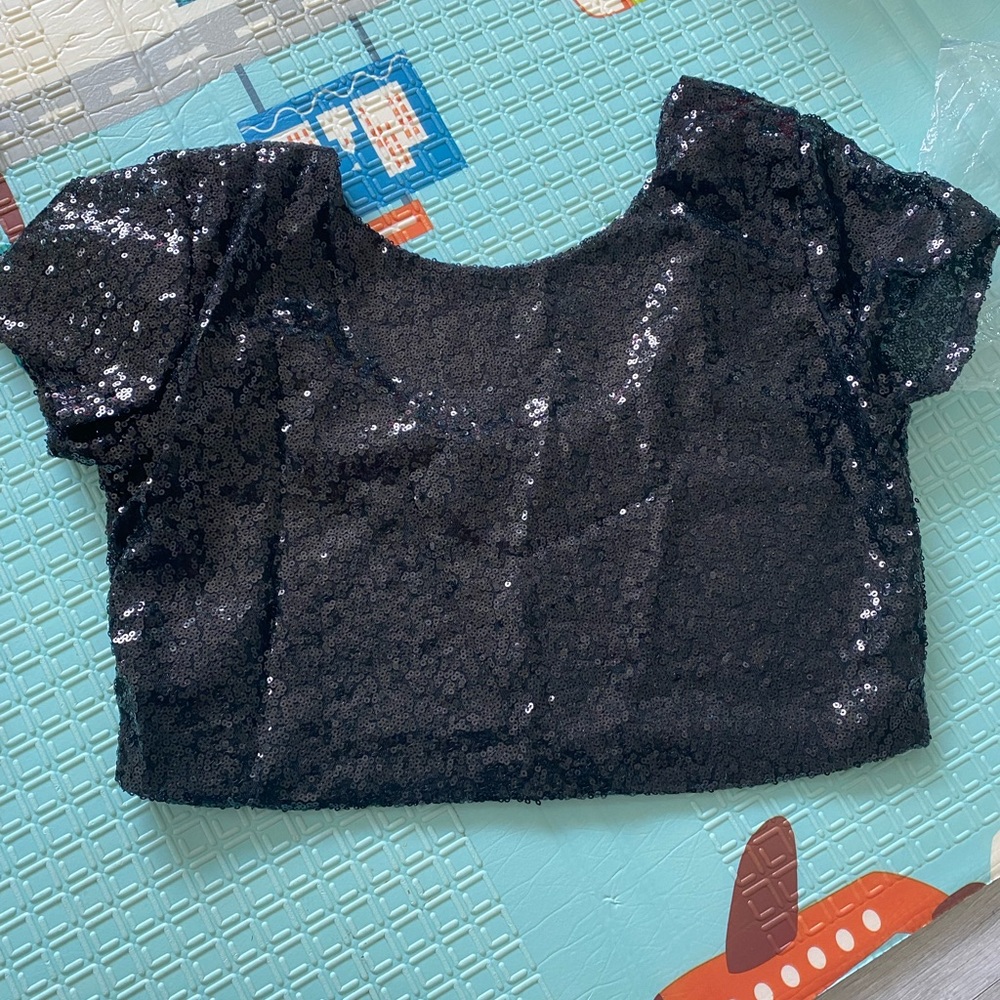 Crop top sequins